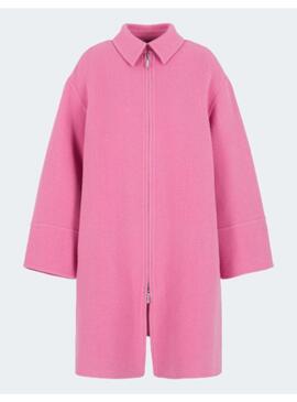 Abrigo Lana Rosa Fucsia