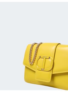 Bolso Twin Set Clutch Amarillo