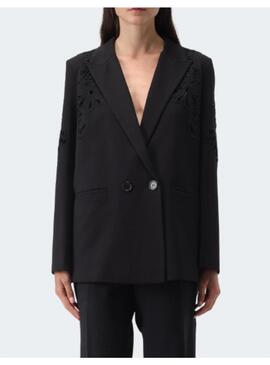 Blazer Bordada Negra