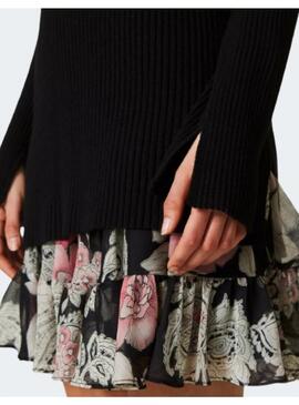 Vestido Twin Set Flores Jersey
