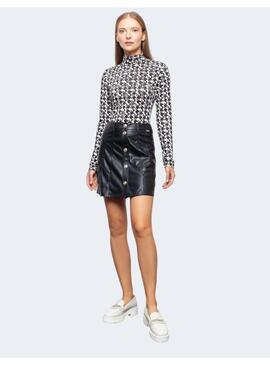 CAMISETA LIU JO C/ALTO PATA GALLO B/N PARA MUJER