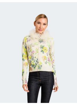 Cardigan Flores Tonos Pastel