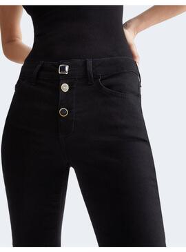 JEANS LIU JO PITILLO CON VUELTA NEGRO PARA MUJER