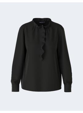 Blusa Marccain Manga Larga Negra Para Mujer