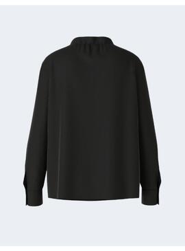 Blusa Marccain Manga Larga Negra Para Mujer