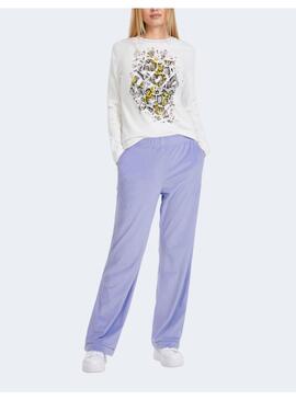 PANTALÓN CHANDAL MARCCAIN TERCIOPELO LILA PARA MUJER