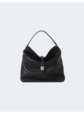 Bolso Hombro Arrugado Negro