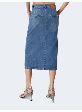 FALDA DENIM DE MARELLA MIDI PARA MUJER