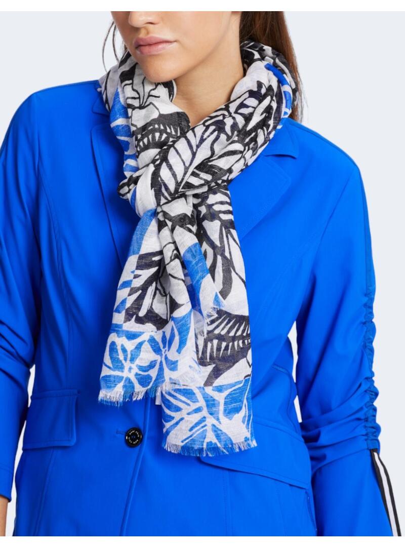 Pañuelo Marccain Estampado Floral Azul Para Mujer