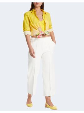 Pantalón Marccain Blanco Tobillero Para Mujer