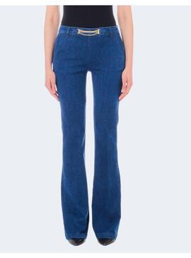 PANTALON DENIM CAMPANA CADENA CINTURA