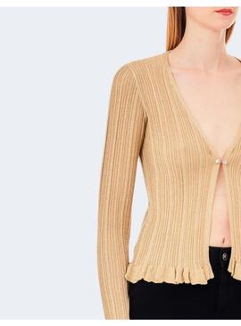 CARDIGAN LIU JO PUNTO DORADO LUREX