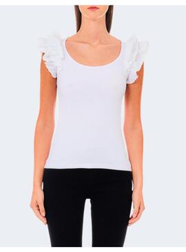 CAMISETA LIU JO VOLANTE PARA MUJER