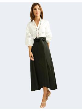 Blusa Alba Conde Blanca Encaje