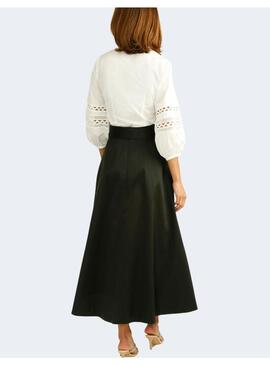 Blusa Alba Conde Blanca Encaje