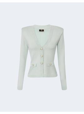 Cardigan  Elisabetta Franchi Turquesa