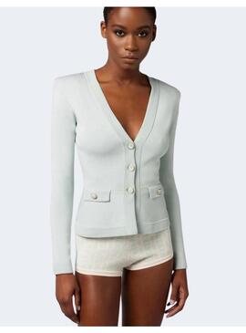 Cardigan  Elisabetta Franchi Turquesa