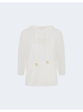 Sudadera Elisabetta Franchi Blanca