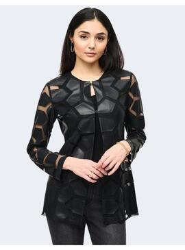 Chaqueta  Joseph Ribkoff  Negra Transparencias