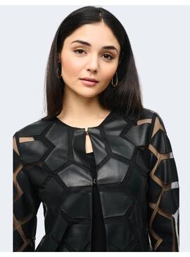 Chaqueta  Joseph Ribkoff  Negra Transparencias