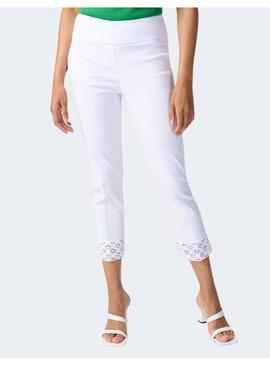 Pantalón JosephRibkoff Blanco Puntilla Para Mujer