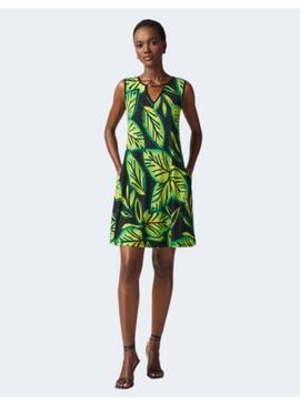 Vestido Joseph Ribkoff Floral Verde Para Mujer