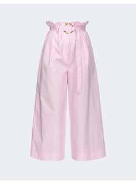 Pantalón Pinko Rosa Palazzo Para Mujer