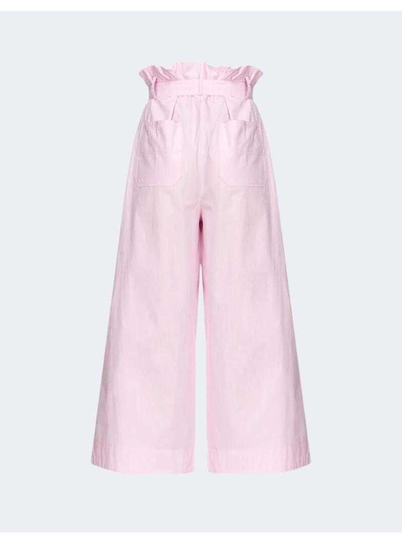 Pantalón Pinko Rosa Palazzo Para Mujer