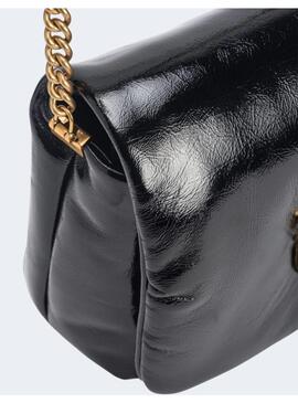 BOLSO PINKO LOVE CLICK NEGRO CHAROL