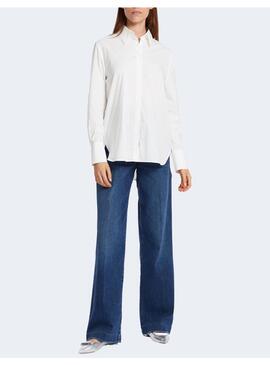 BLUSA CAMISERA MARCCAIN BLANCA PARA MUJER