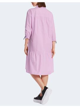 Vestido Marccain Popelin Volantes Lila Para Mujer