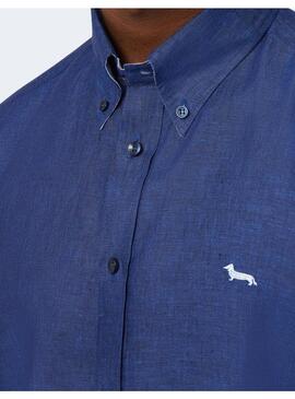 Camisa Lino Navy