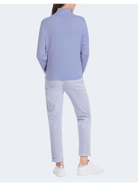 JERSEY MARCCAIN CUELLO ALTO LILA PARA MUJER