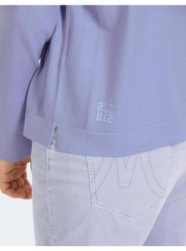 JERSEY MARCCAIN CUELLO ALTO LILA PARA MUJER