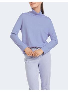 JERSEY MARCCAIN CUELLO ALTO LILA PARA MUJER