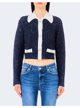 CHAQUETA PUNTO MARINO BOTONES JOYA