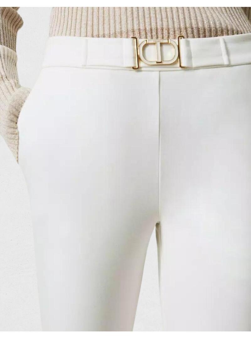 Pantalón TwinSet Blanco Para Mujer