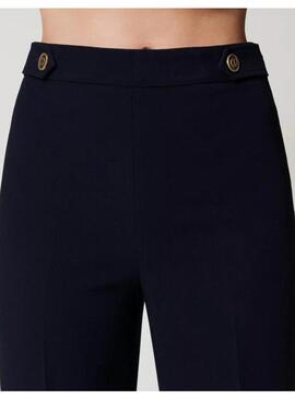 Pantalón Twinset Azul Marino Para Mujer