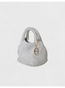 Mini Bolso Twinset Plateado Para Mujer