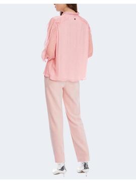 Blusa Marccain rosa volantes para mujer