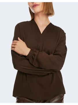 Blusa Marccain marron para mujer