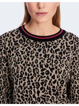 Jersey Marccain leopardo para mujer