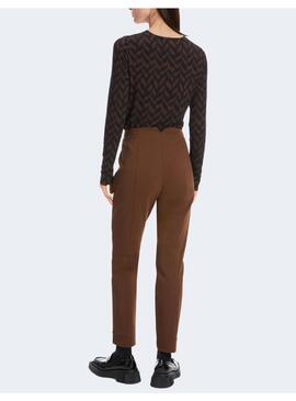 Pantalon Marccain algodón marrón para mujer