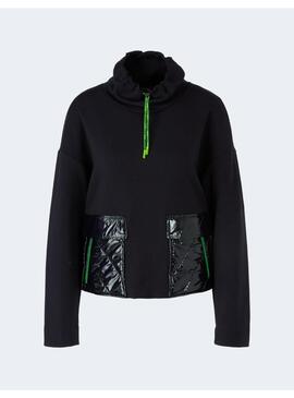 Sudadera Marccain marino bolsillos para mujer