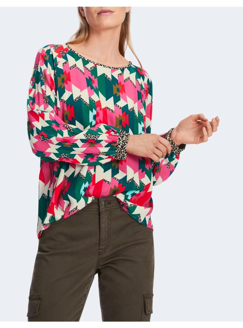 Blusa Marccain geometrica colores para mujer