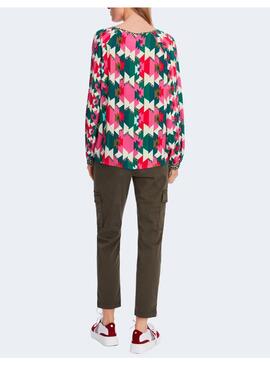 Blusa Marccain geometrica colores para mujer