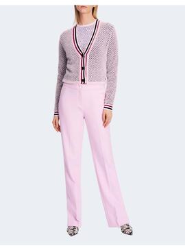 Cardigan Marccain pelito rosa para mujer