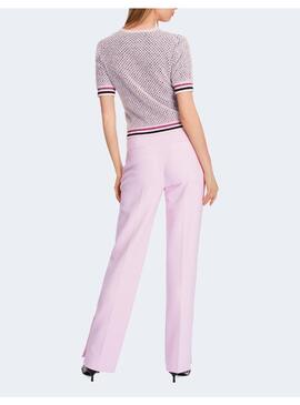 Jersey Marccain manga corta rosa pelito para mujer