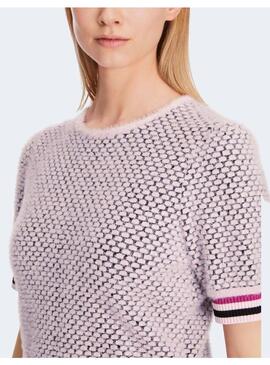 Jersey Marccain manga corta rosa pelito para mujer