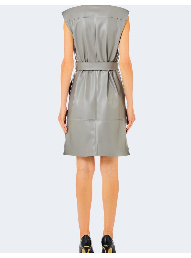 Vestido Liu jo Ecopiel Gris para mujer